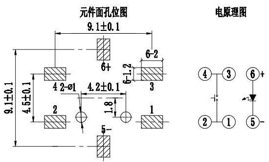 THBM03-A035NB-R-A 焊盘图