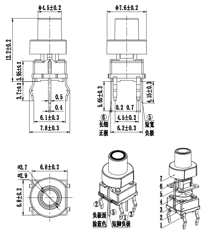 TAF01-BWJ-R  2616-160gf尺寸图